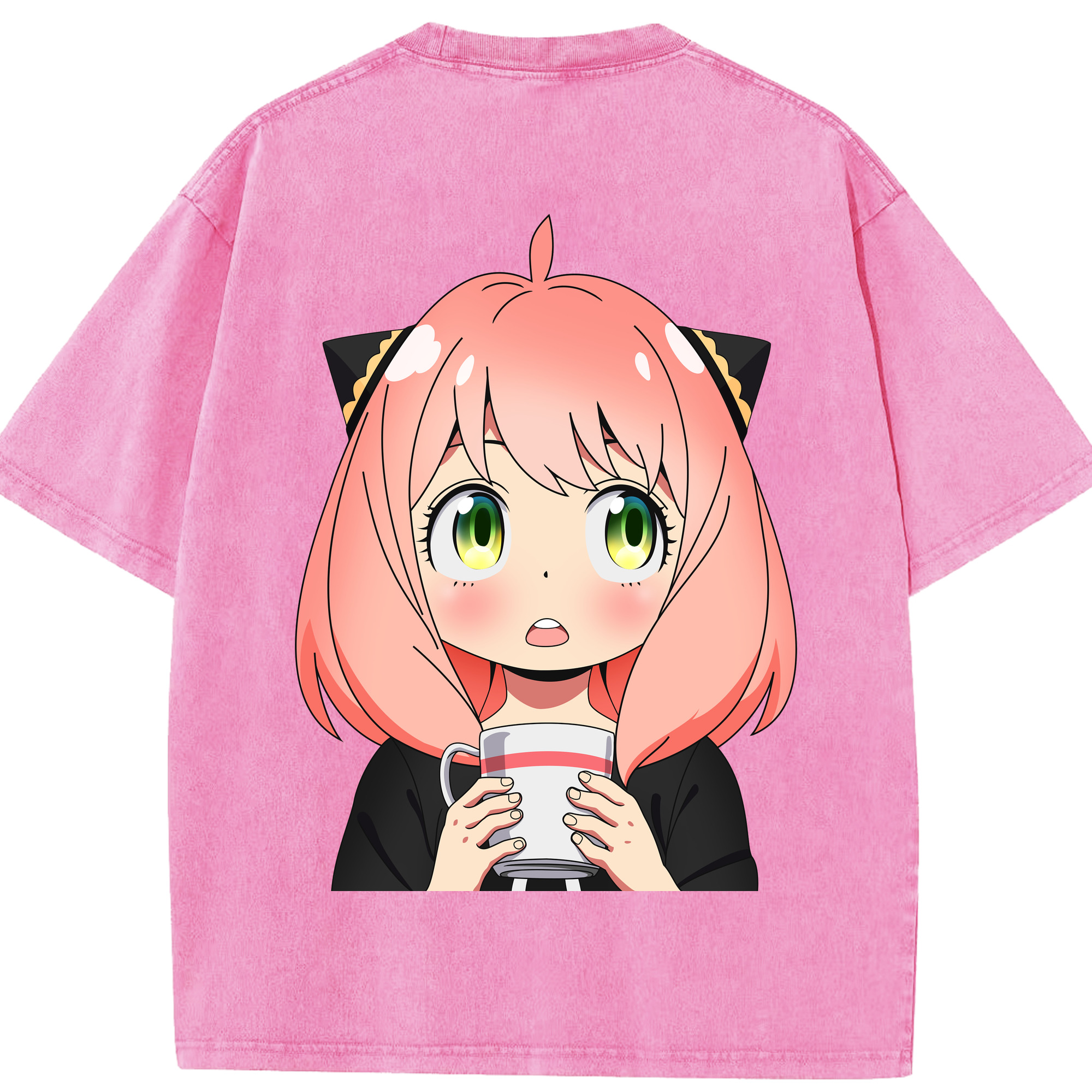 （画像用） SPY×FAMILY间谍家家酒 綿100% ヴィンテージ風 半袖Tシャツ（背面プリント）